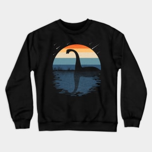 Nessie Retro Sunset Crewneck Sweatshirt